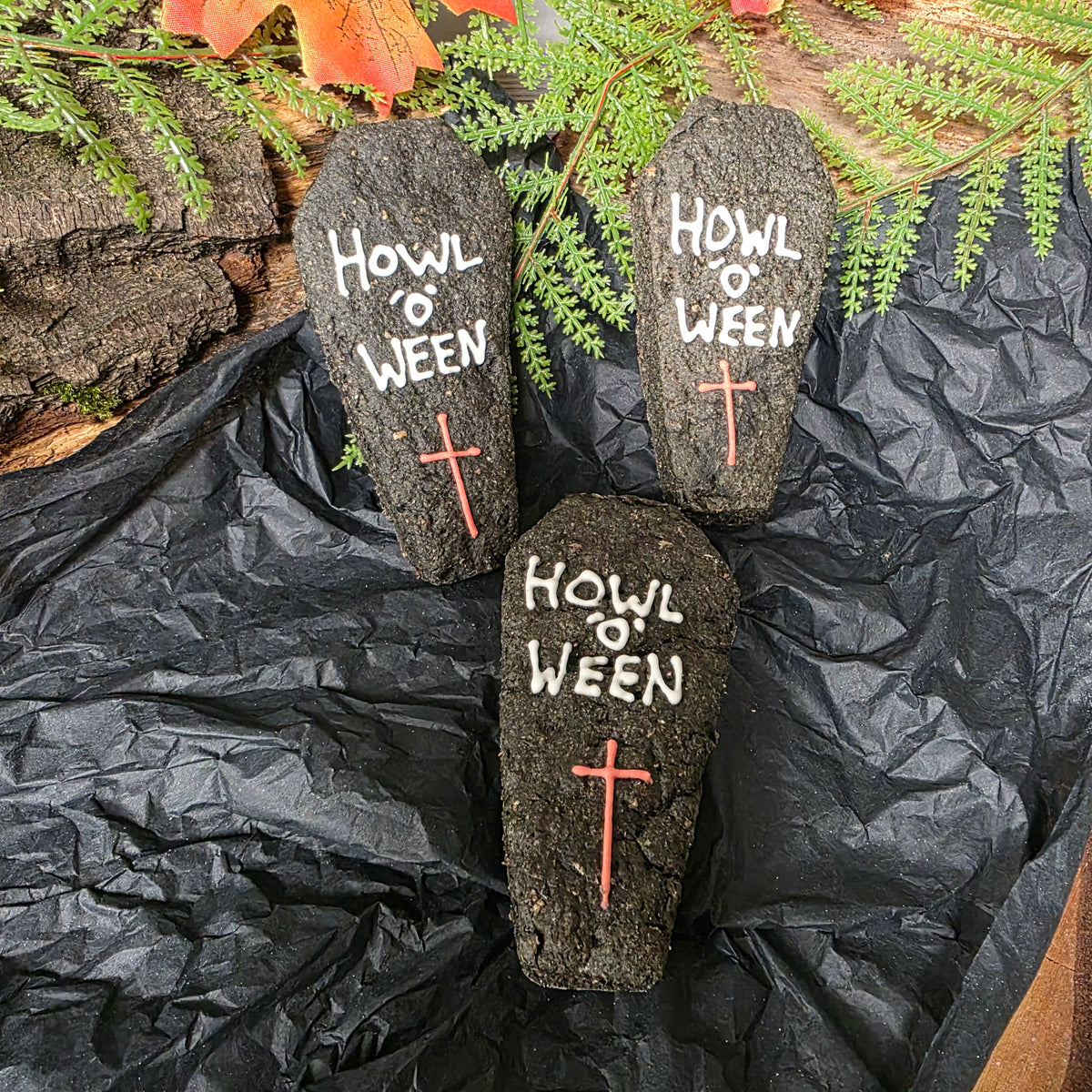Charcoal Coffin Howl 'O' Ween biscuit